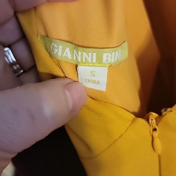 NWOT Gianni Bini Asymmetrical Maxi in mustard yellow 💛 - Picture 6 of 10